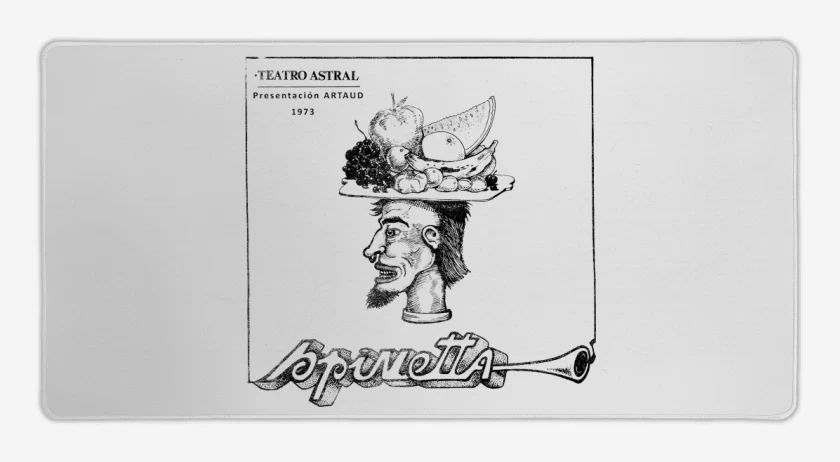 Mouse pad Gamer Blanco de Teatro Astral