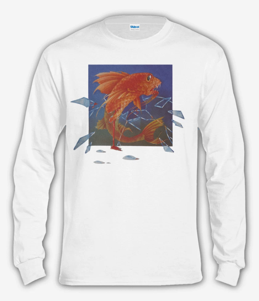 Polera manga larga Blanco de Pescado Rabioso II