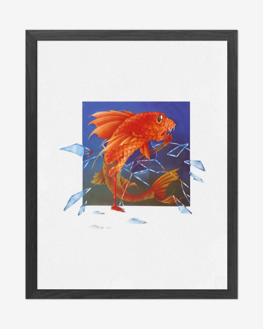 Cuadro decorativo Blanco de Pescado Rabioso II