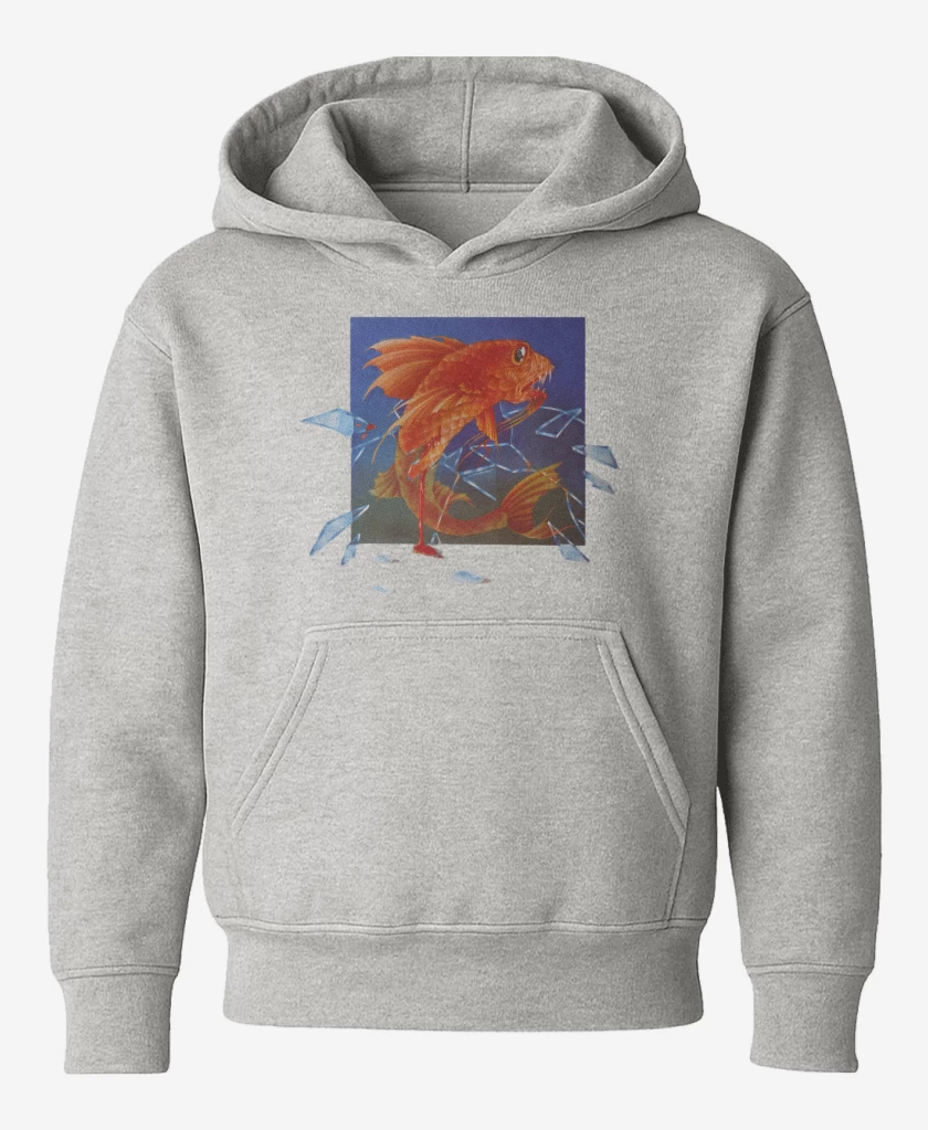 Poleron de niño Gris Melange de Pescado Rabioso II