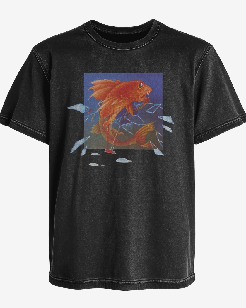 Polera desgastada Pescado Rabioso II
