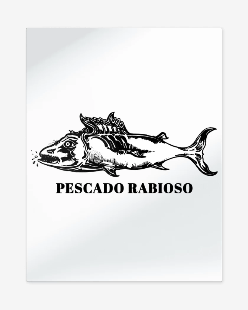 Print metalico Blanco de Pescado Rabioso