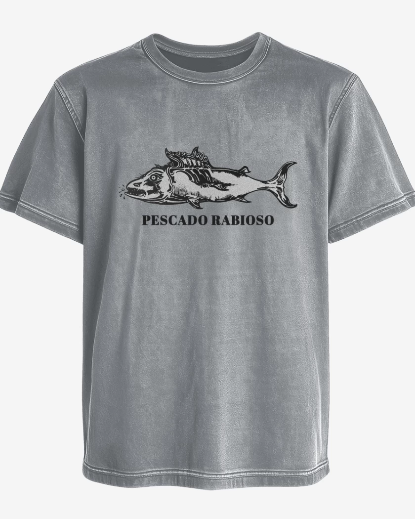 Polera desgastada Pescado Rabioso