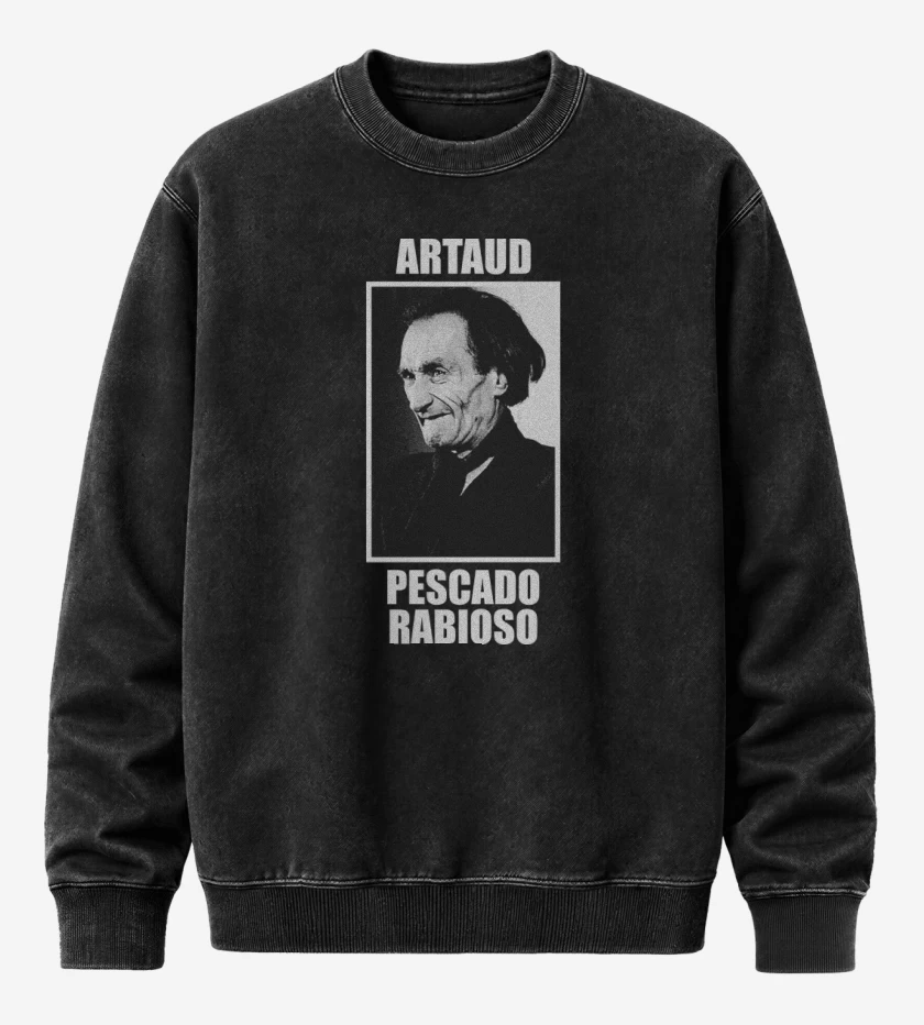 Poleron Polo Acid Wash Negro de PR Artaud N