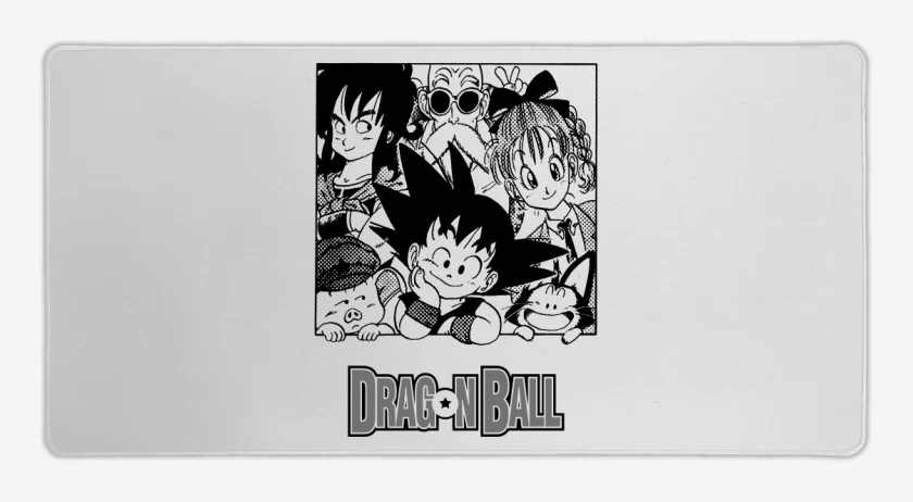Mouse pad Gamer Blanco de Goku y sus amigos
