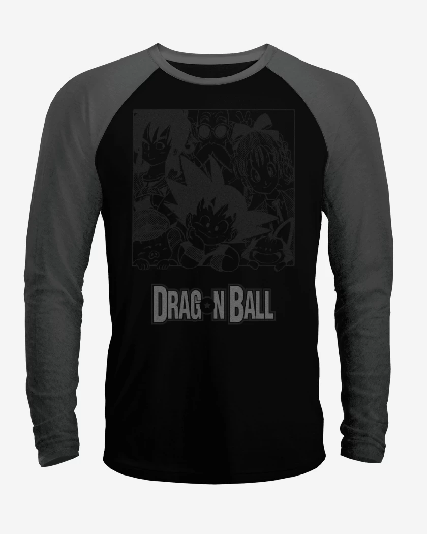 Polera Raglan Goku y sus amigos