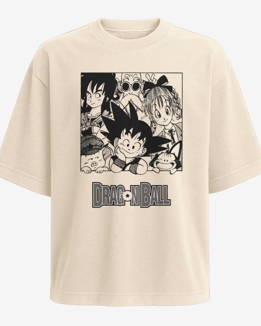 Polera Oversize Goku y sus amigos