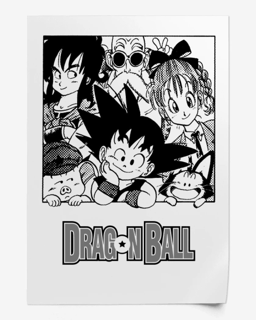 Print Goku y sus amigos