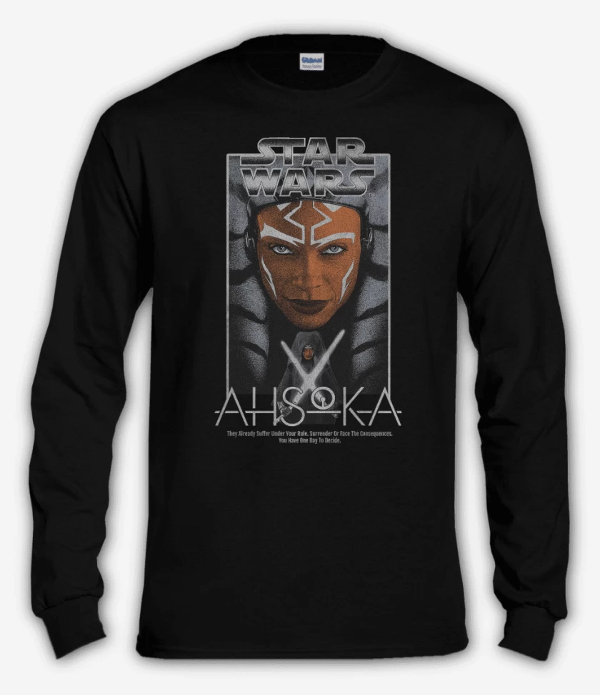 Polera manga larga Negro de SW Ahsoka