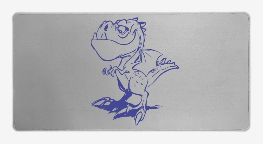 Mouse pad Gamer Gris Melange de Dino