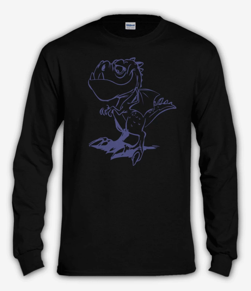 Polera manga larga Negro de Dino