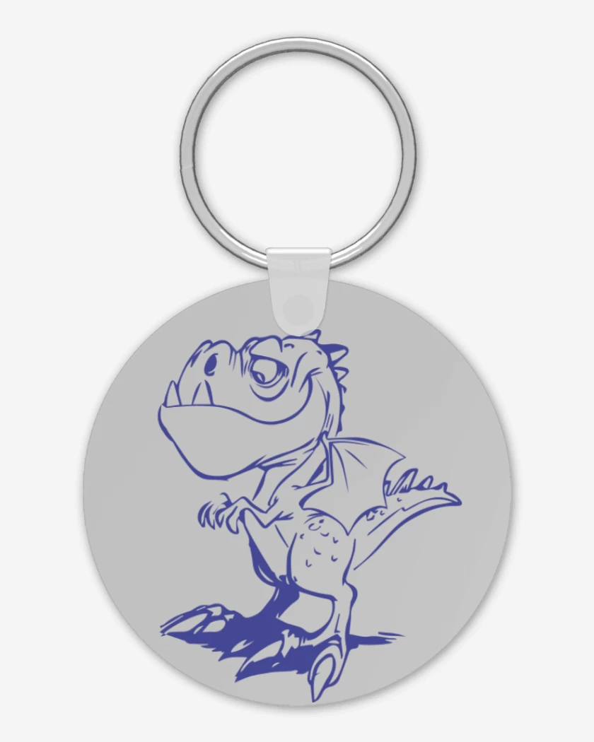 Llavero Gris Melange de Dino