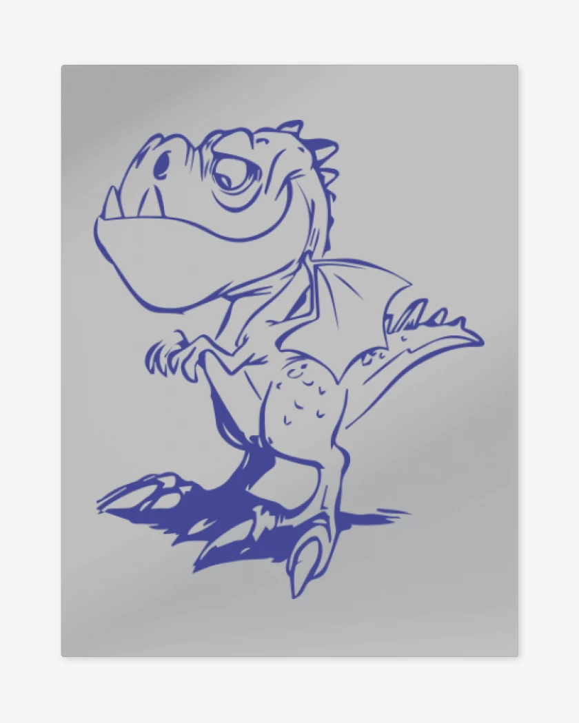 Print metalico Gris Melange de Dino