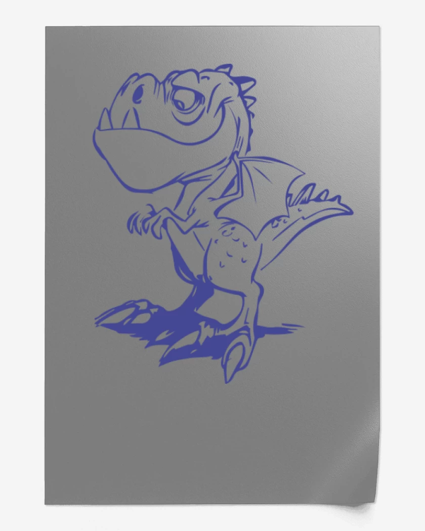 Print Gris Melange de Dino