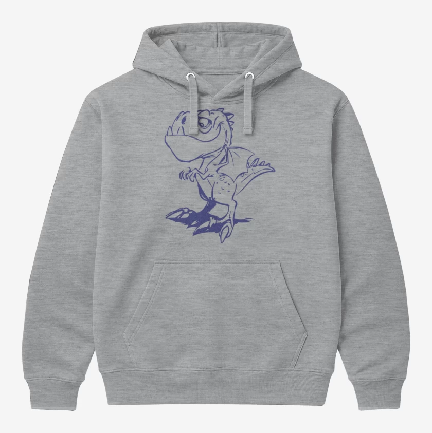 Polerón Canguro Gris Melange de Dino