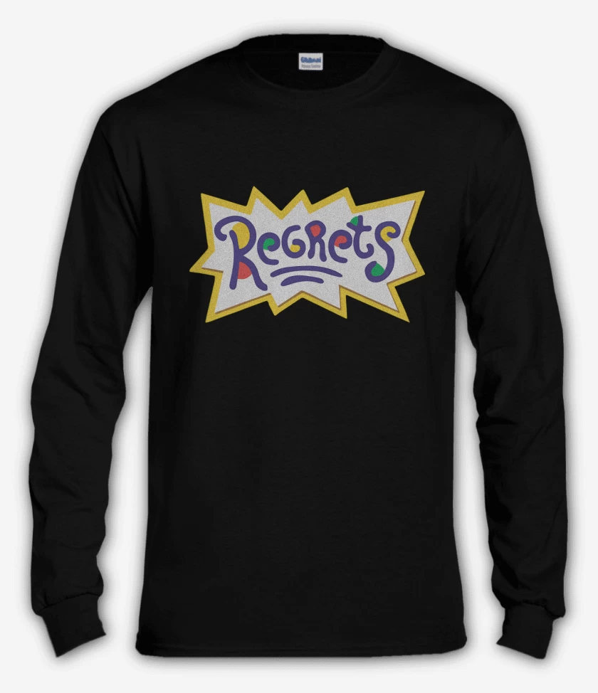 Polera manga larga Negro de Regrets