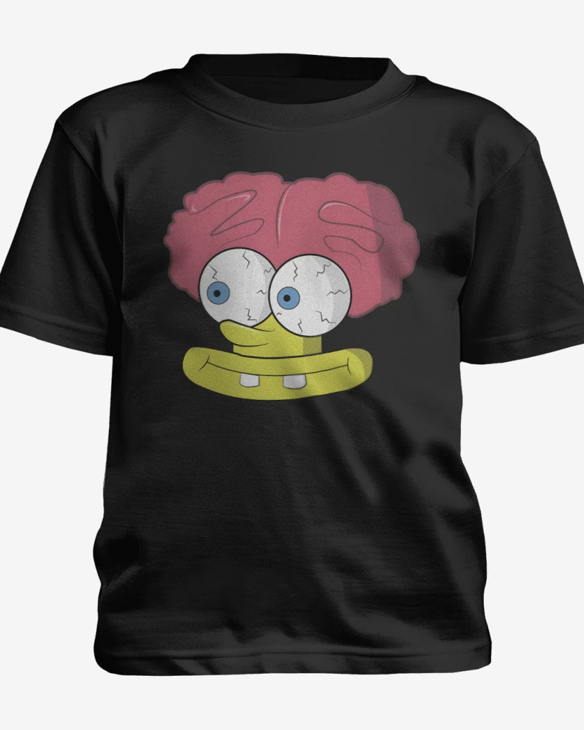Polera de niño Negro de Bob Cerebro Esponja