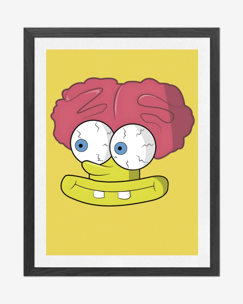 Cuadro decorativo Bob Cerebro Esponja