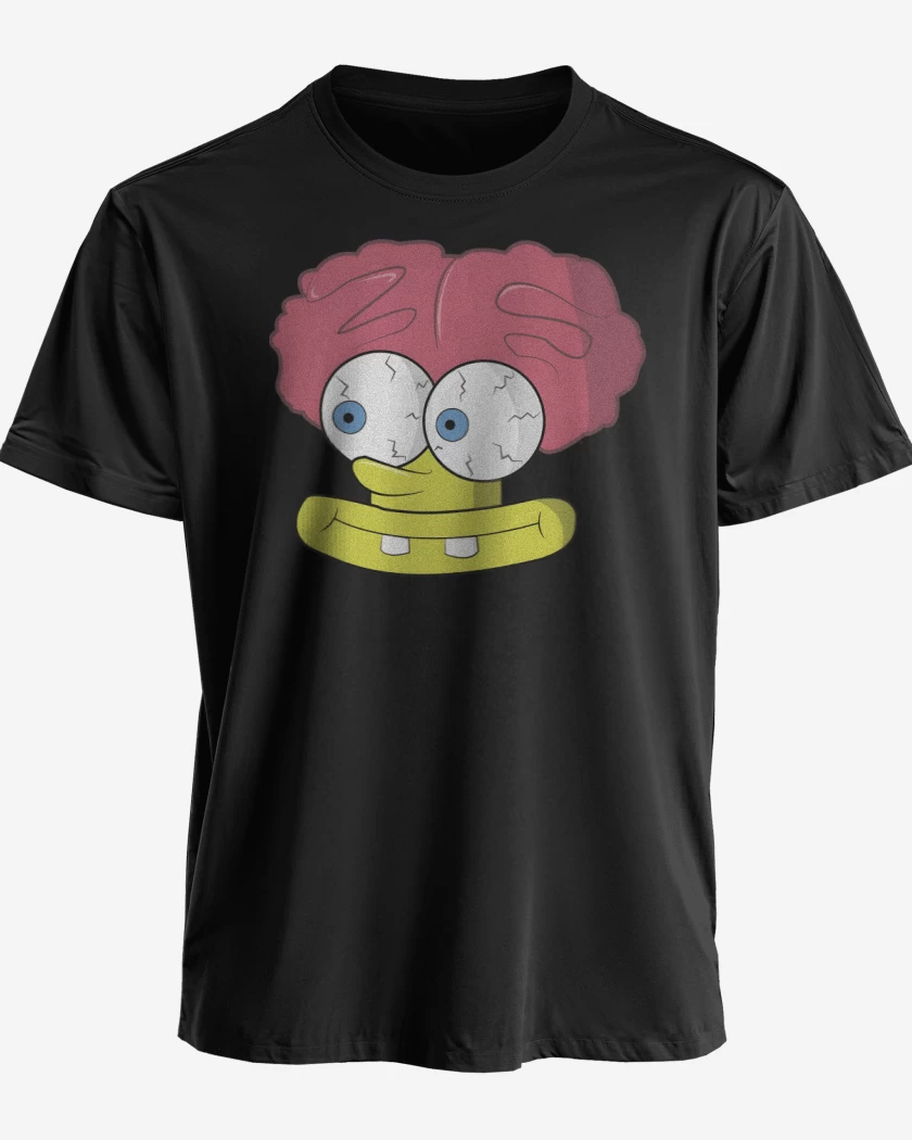 Polera premium Negro de Bob Cerebro Esponja