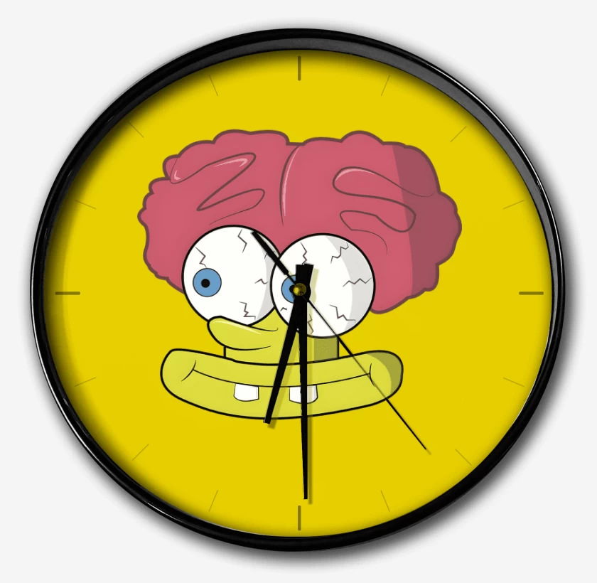 Reloj Amarillo de Bob Cerebro Esponja