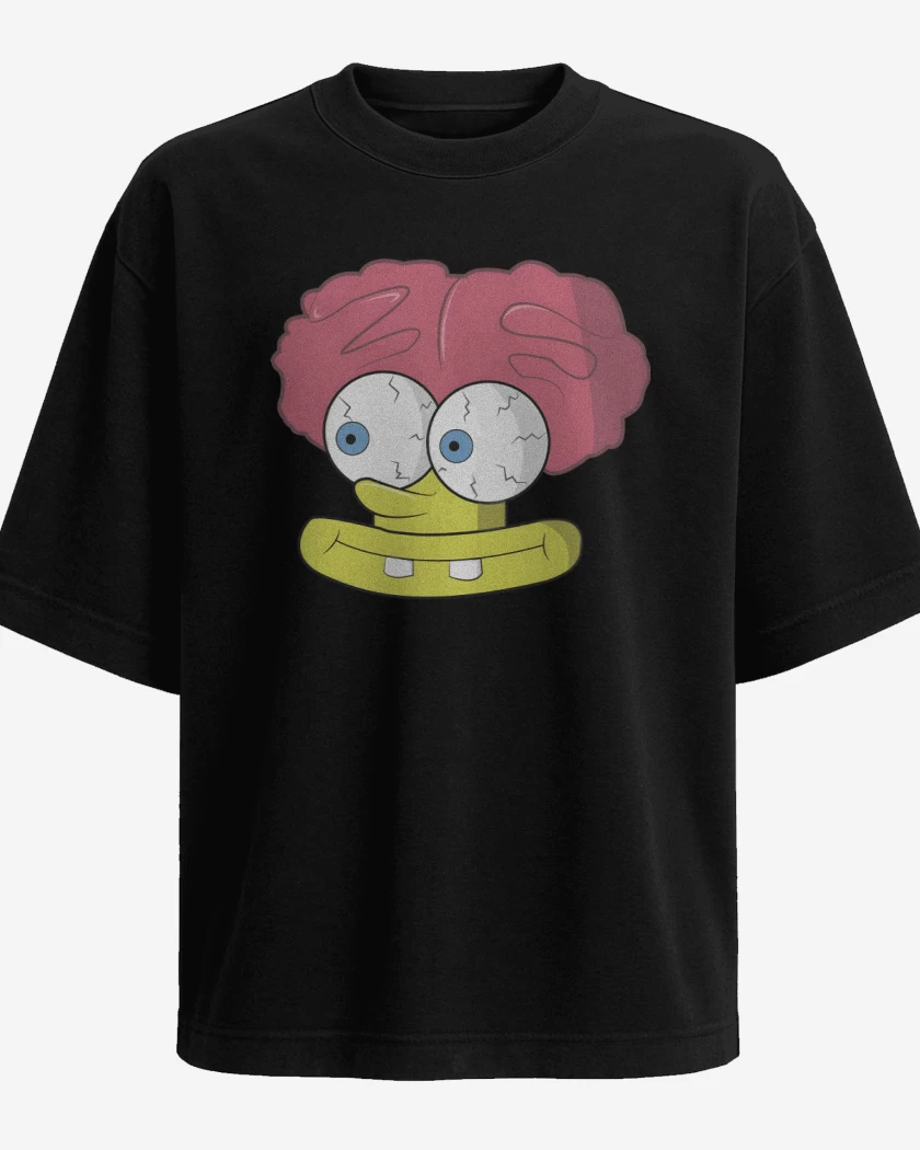 Polera Oversize Bob Cerebro Esponja