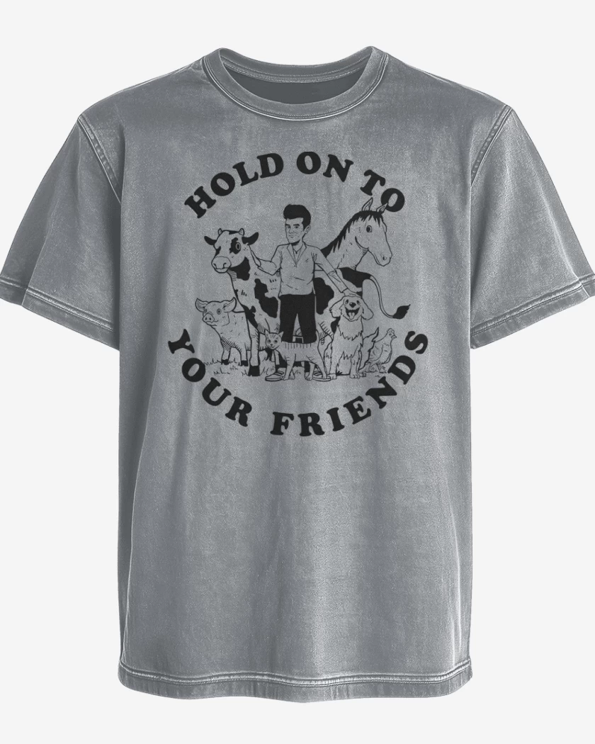 Polera desgastada Hold On To Your Friends