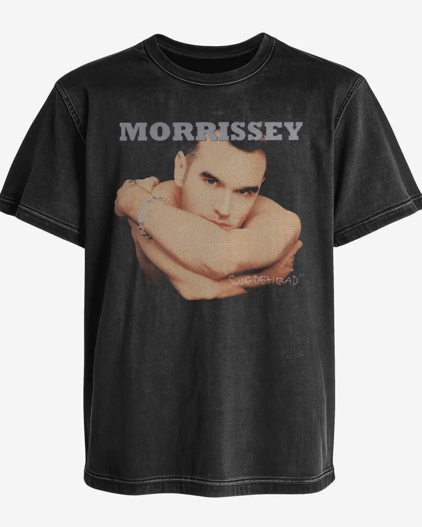 Polera desgastada Negro de Morrissey Suedehead