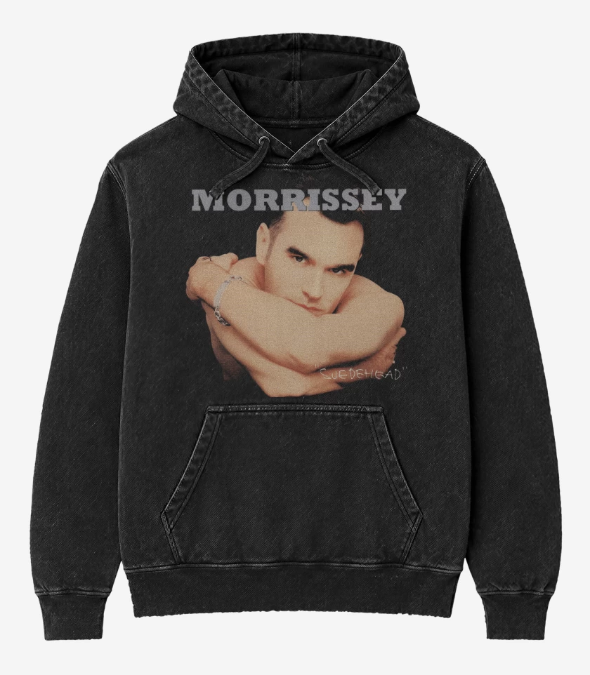 Poleron Canguro Acid Wash Negro de Morrissey Suedehead