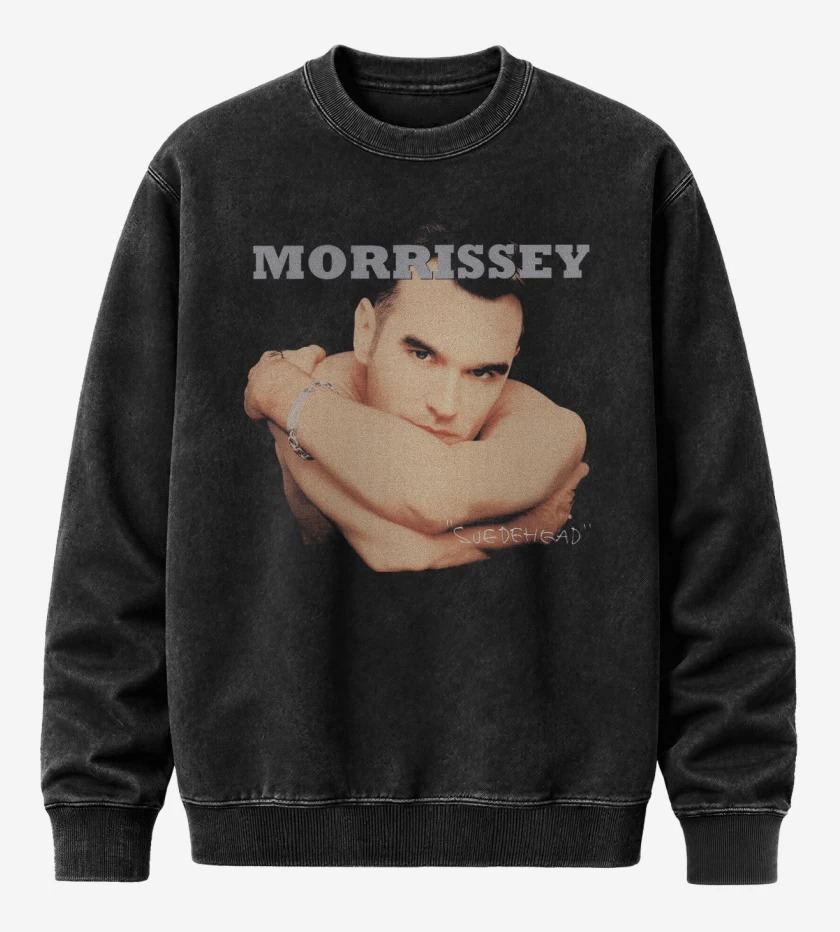 Poleron Polo Acid Wash Negro de Morrissey Suedehead
