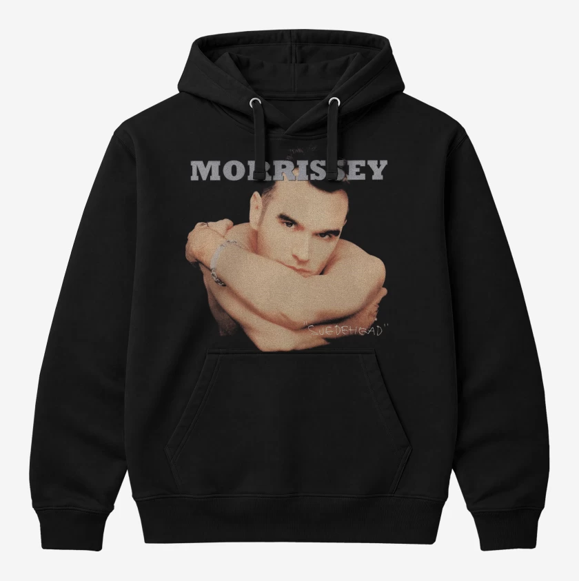Polerón Canguro Negro de Morrissey Suedehead