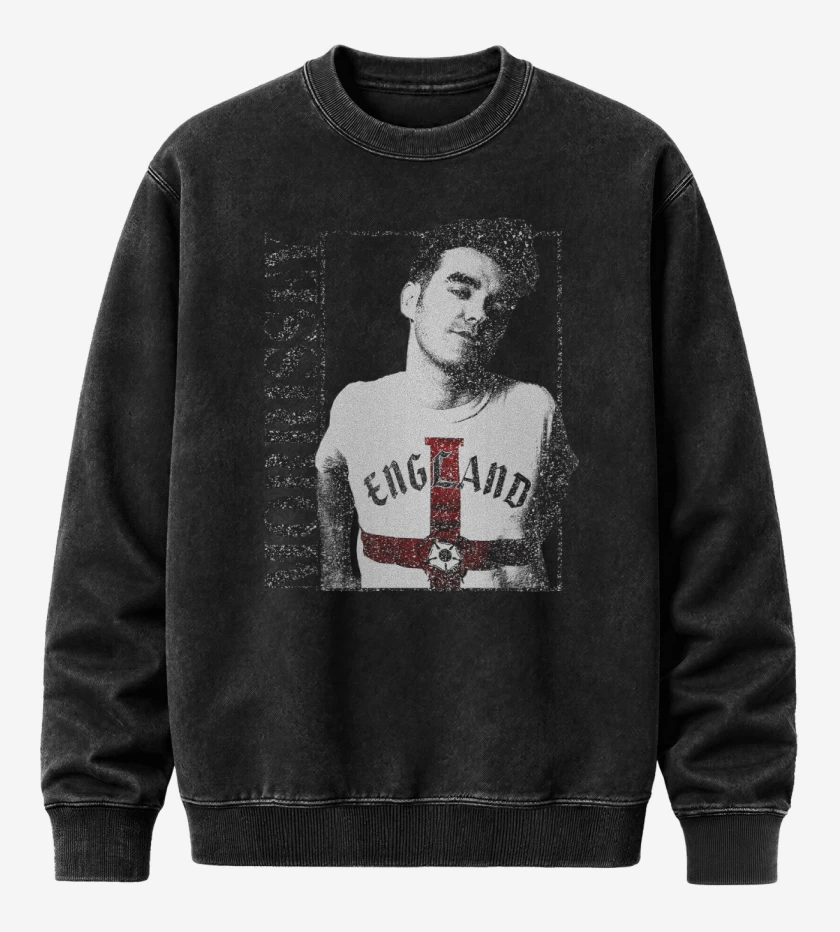 Poleron Polo Acid Wash Negro de Morrissey England