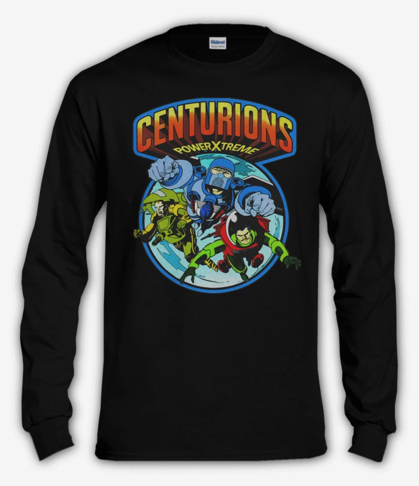 Polera manga larga Negro de Los centuriones