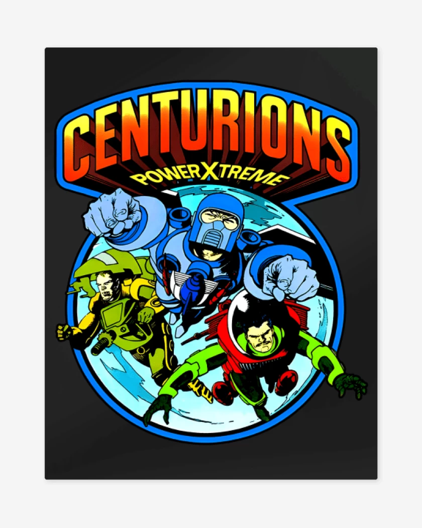 Print metalico Negro de Los centuriones