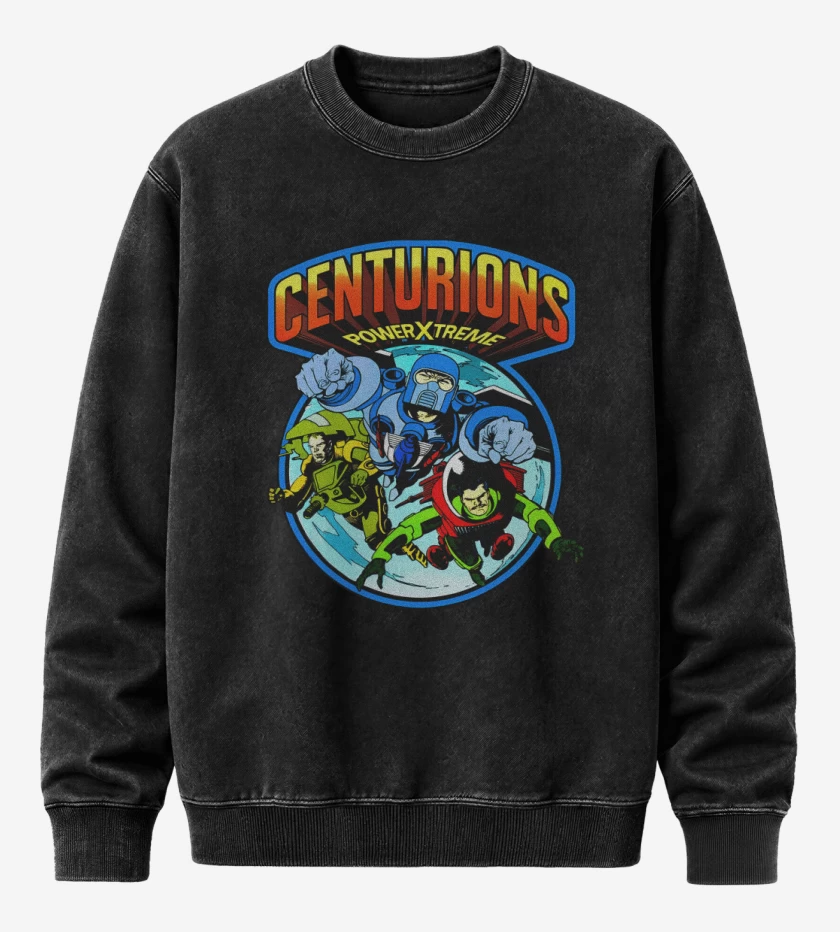 Poleron Polo Acid Wash Negro de Los centuriones
