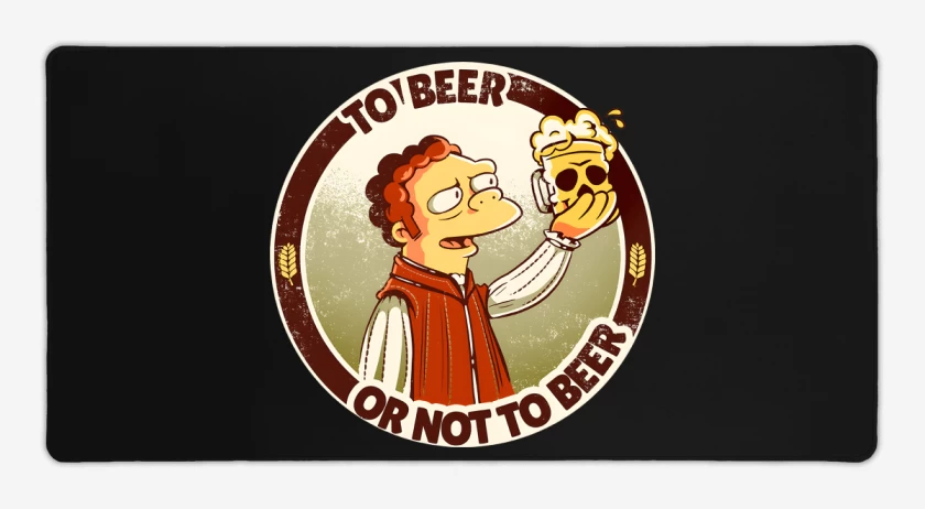 Mouse pad Gamer Negro de Ser(verza) o No Ser(veza)