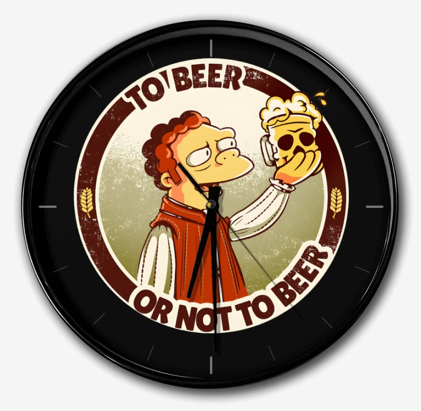 Reloj Negro de Ser(verza) o No Ser(veza)