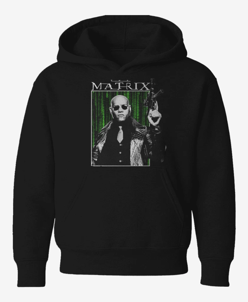 Poleron de niño Negro de The Matrix Morpheus