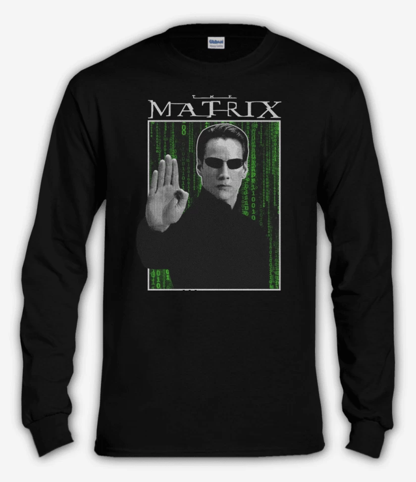 Polera manga larga The Matrix Neo