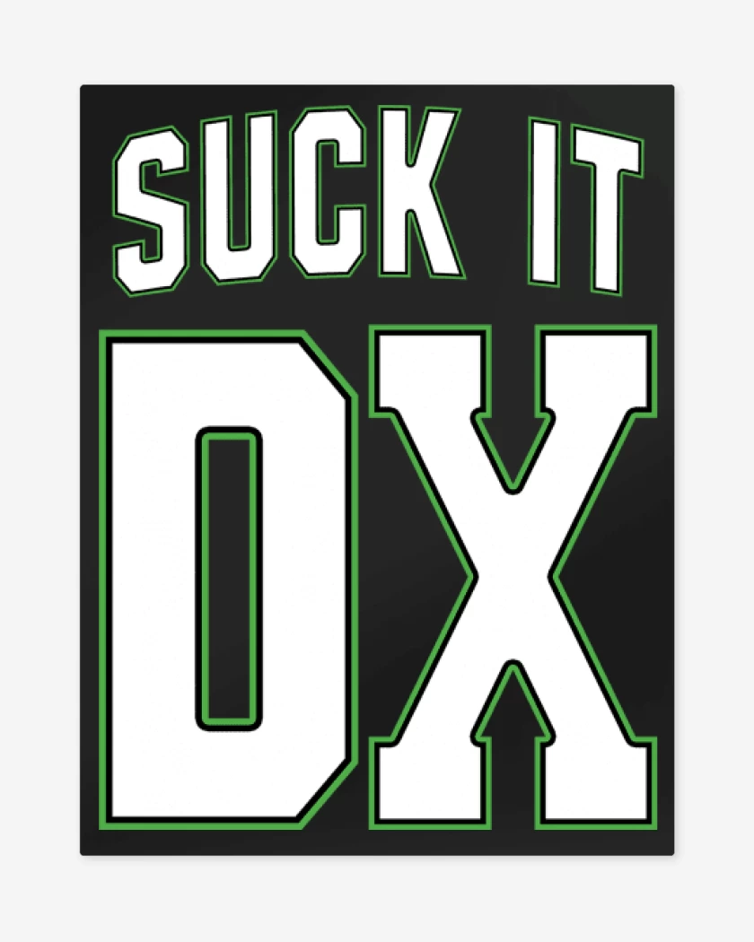 Print metalico Negro de DX Suck It