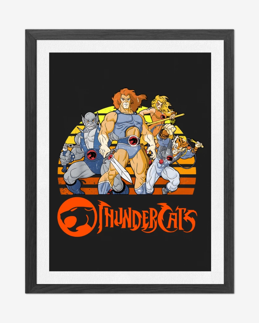 Cuadro decorativo Negro de Thundercats personajes