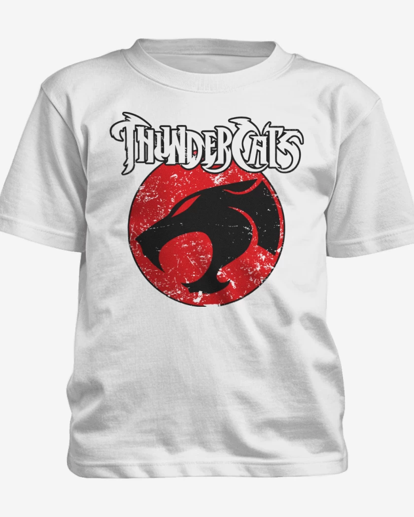 Polera de niño Blanco de Thundercats loguito
