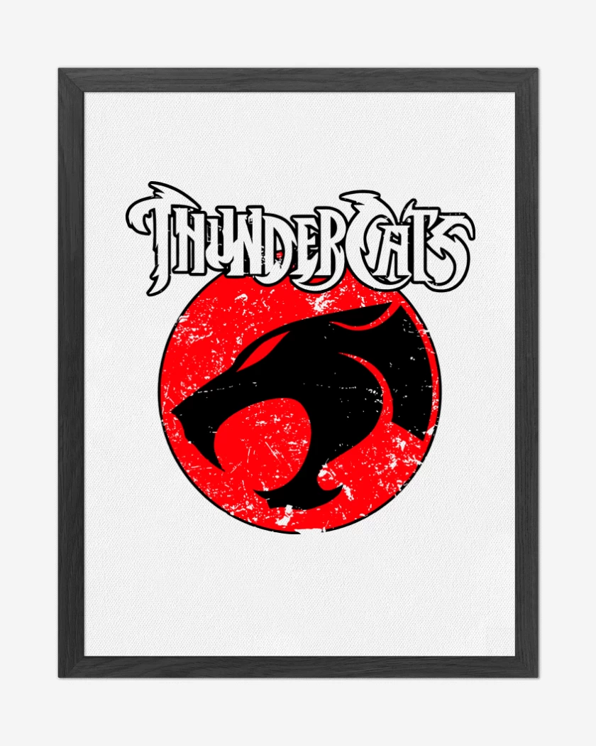 Cuadro decorativo Blanco de Thundercats loguito