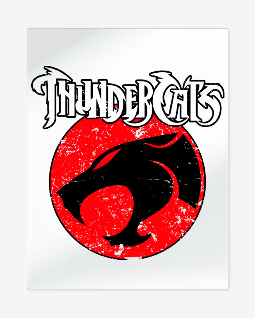 Print metalico Blanco de Thundercats loguito
