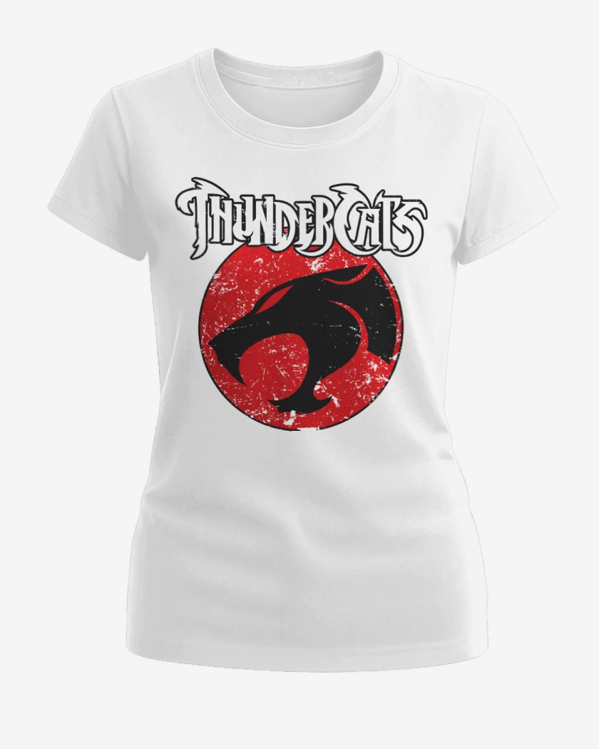 Polera de Mujer Blanco de Thundercats loguito