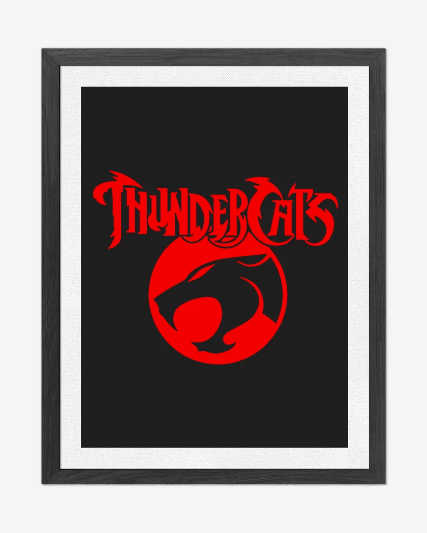 Cuadro decorativo Negro de Thundercats loguito dos