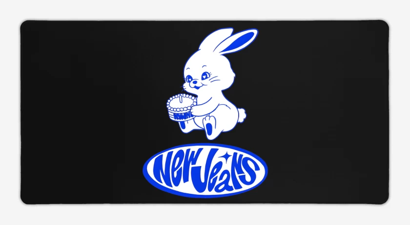 Mouse pad Gamer Negro de NewJeans New Jeans