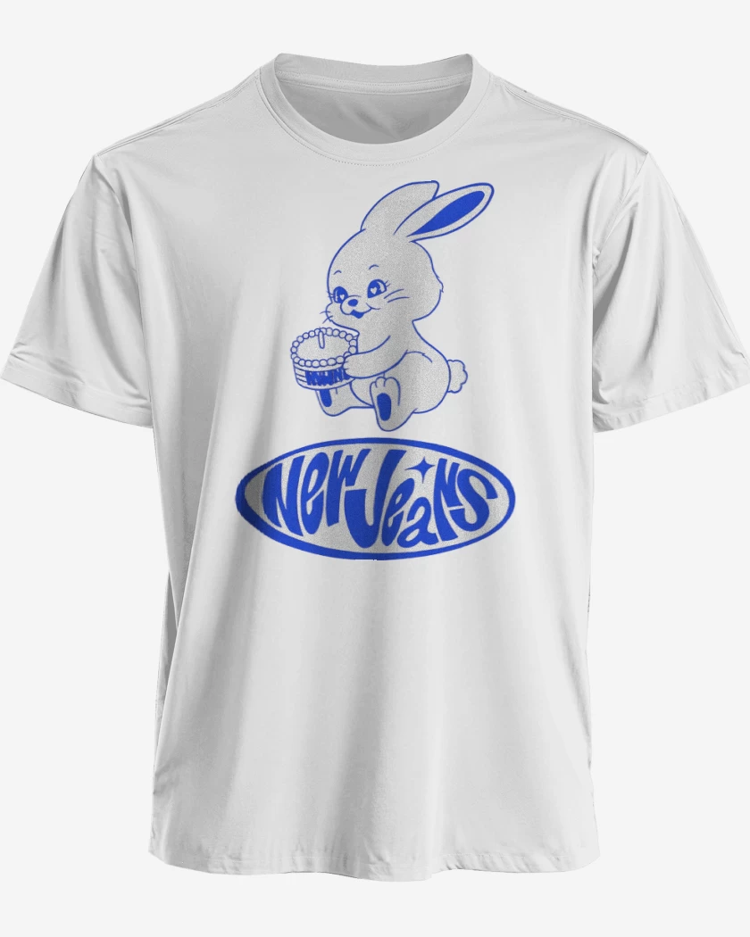 Polera premium Blanco de NewJeans New Jeans