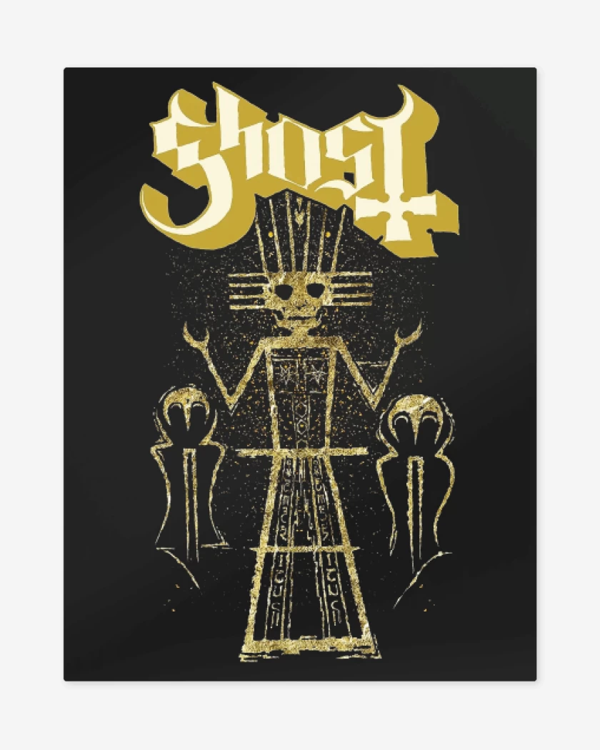 Print metalico Negro de Ghost Chile Gigante de Atacama