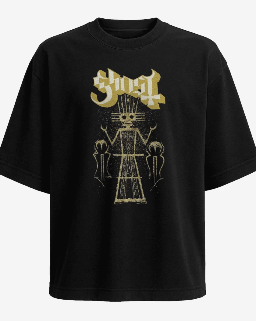 Polera Oversize Negro de Ghost Chile Gigante de Atacama