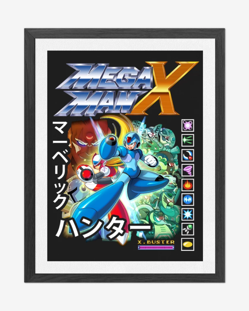 Cuadro decorativo Megaman X Personajes